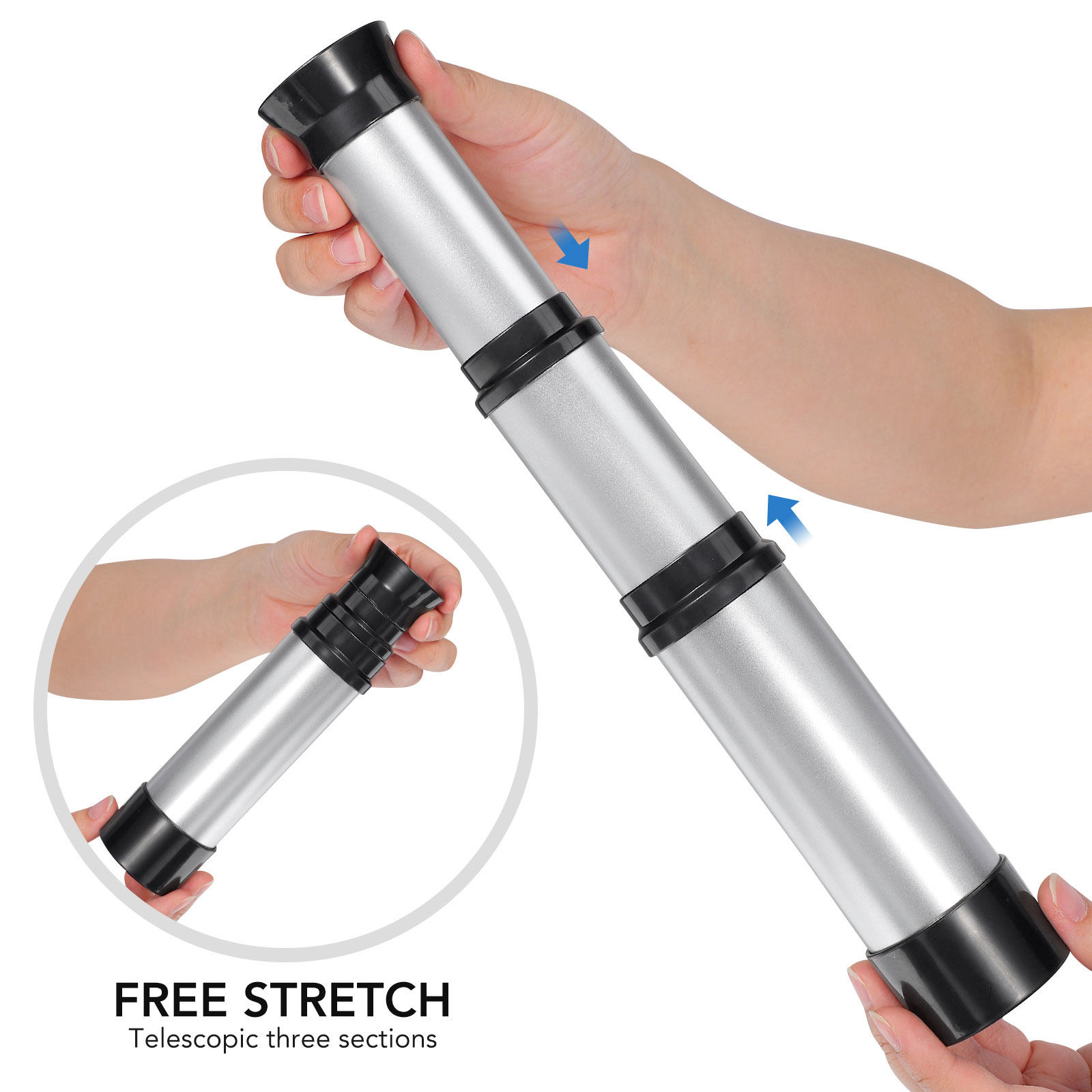 Kids Outdoor Youtube - Single-Tube Retractable Silver Kids Telescope Science