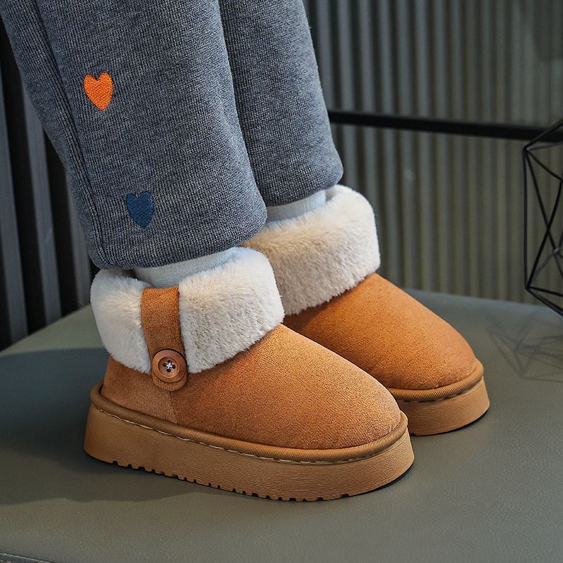 Kids Indoor Outdoor Slippers - Kids Winter Slippers High Top Closed