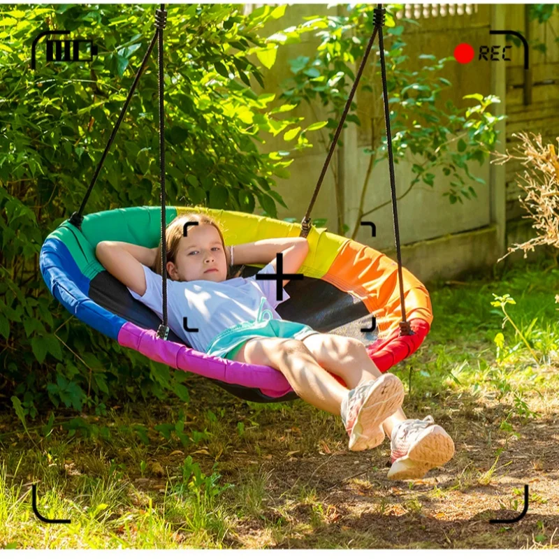Kids Outdoor Hanging Chair - For Garden Hammock Indoor Suspended Swing