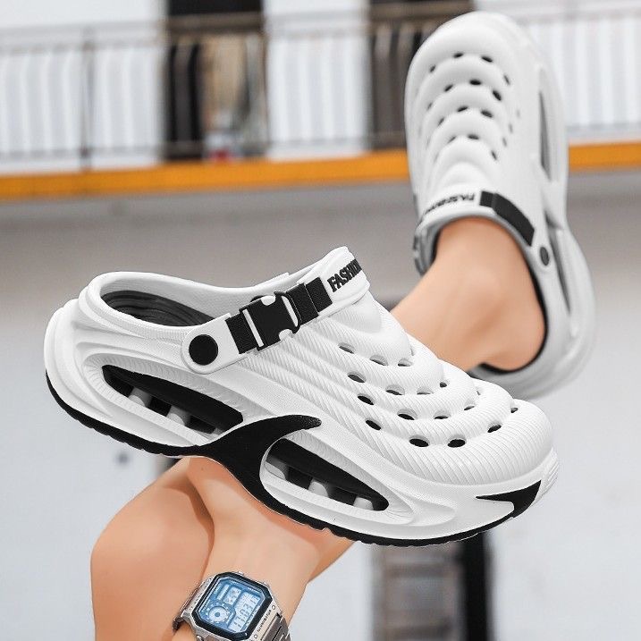 Kids Outdoor Shoes - Men's thick-soled cool slippers men's summer