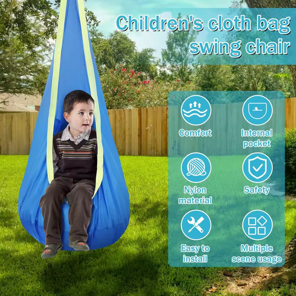Kids Pod Swing Seat Nylon Hang - огляд і ціна Kids Outdoor Hanging Chair