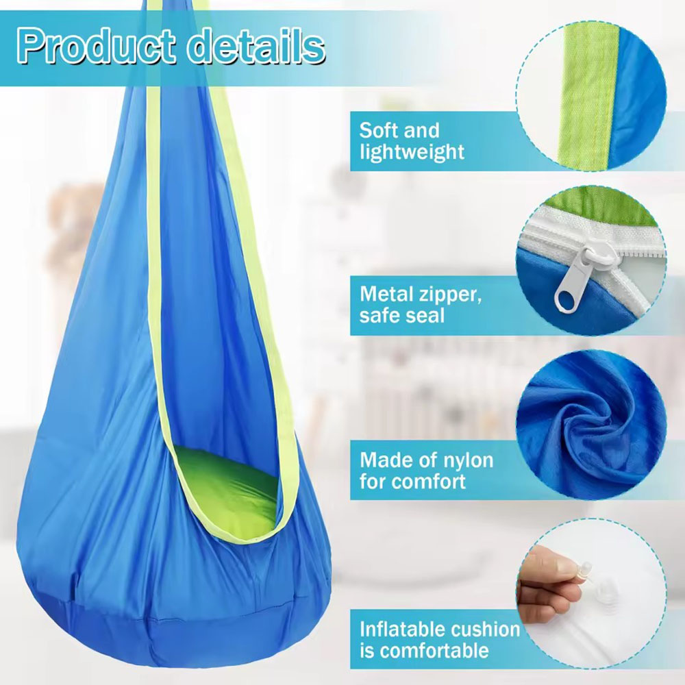 Kids Pod Swing Seat Nylon Hang - огляд і ціна Kids Outdoor Hanging Chair