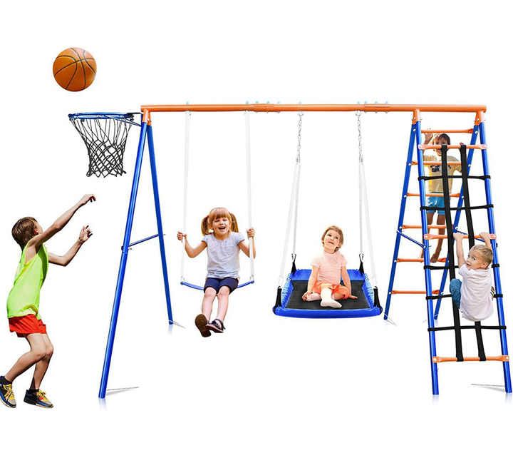 3-in-1 Kids Swing Slide Climbi - огляд і ціна Kids Outdoor Hanging Chair