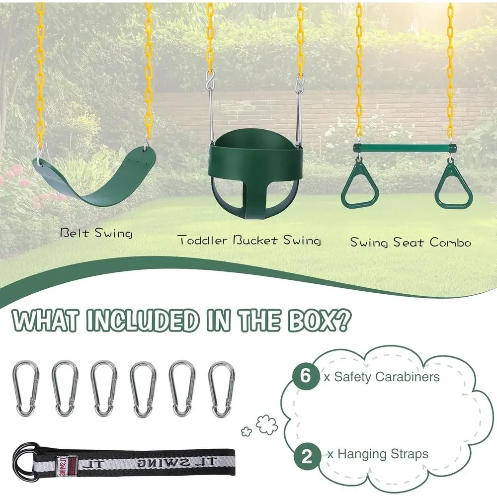Outdoor Combo Swing Set with R - огляд і ціна Kids Outdoor Swing Set