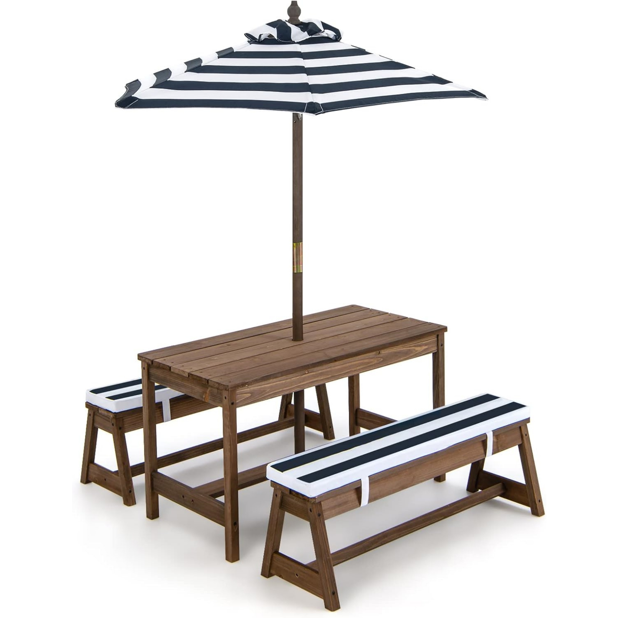 Kids Picnic Table with Umbrell - огляд і ціна Kids Outdoor Wooden Table