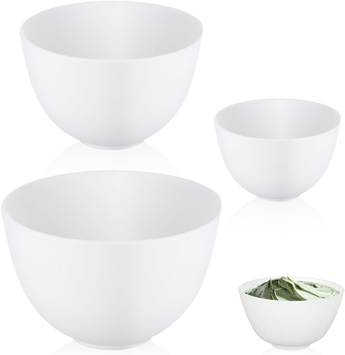 3pcs/set Silicone Bowls White  - огляд і ціна Muddy Puddle Suit