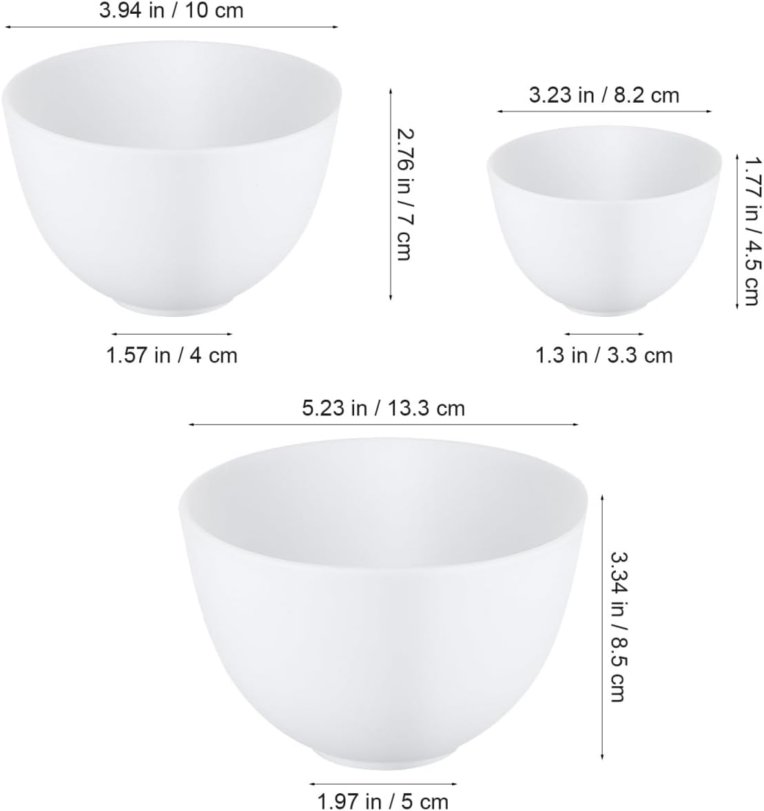 3pcs/set Silicone Bowls White  - огляд і ціна Muddy Puddle Suit