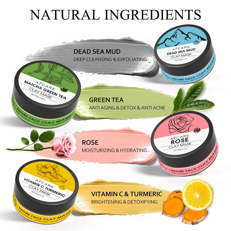 4 Pcs Clay Facial Mask Set Tur - огляд і ціна Muddy Puddle Suit