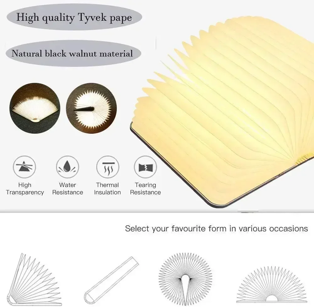3D Book Light Folding Wooden C - огляд і ціна Kids Outdoor Wooden Table