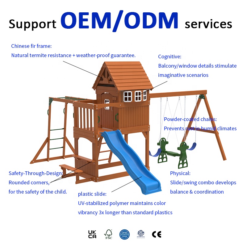 Large Outdoor Amusement Equipm - огляд і ціна Kids Outdoor Swing Set