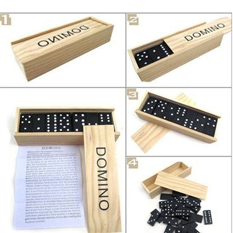 28pcs/Set Wooden Domino Board  - огляд і ціна Kids Outdoor Wooden Table