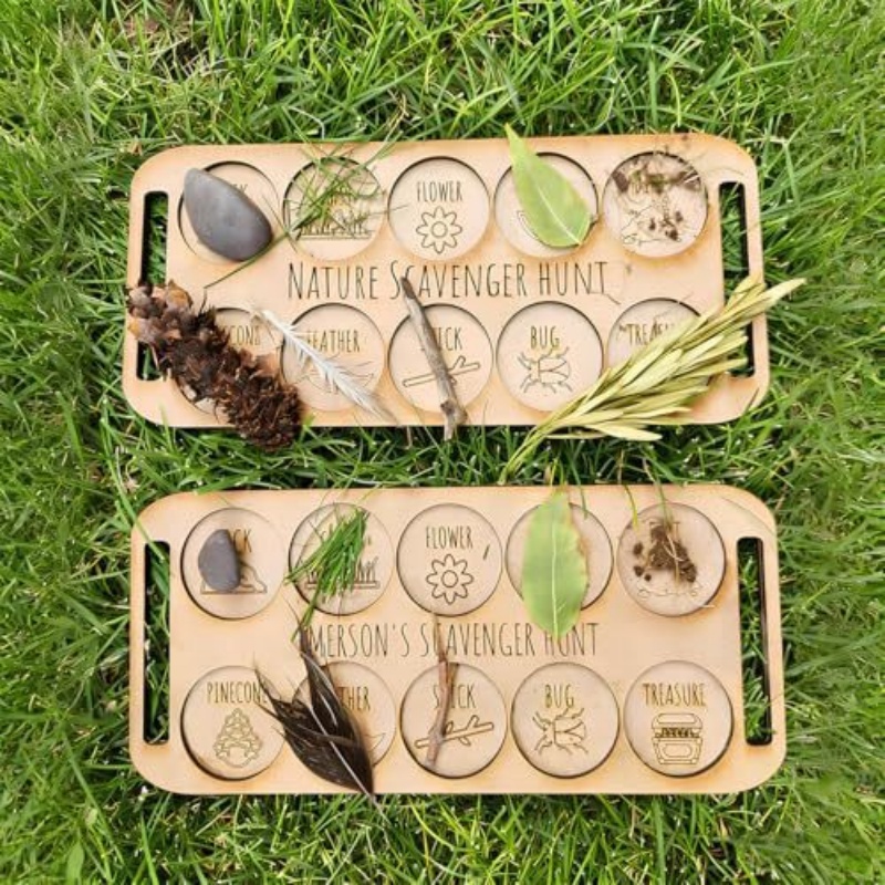 Portable Wooden Bug Scavenger  - огляд і ціна Kids Outdoor Scavenger Hunt
