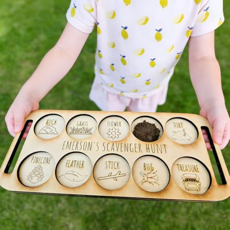 Portable Wooden Bug Scavenger  - огляд і ціна Kids Outdoor Scavenger Hunt