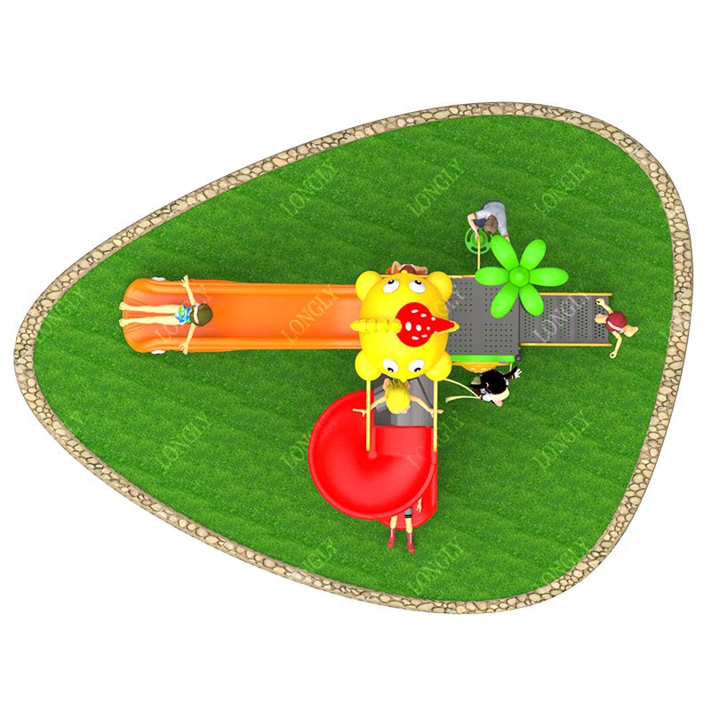 Commercial Plastic Slide 450x2 - огляд і ціна Kids Outdoor Education