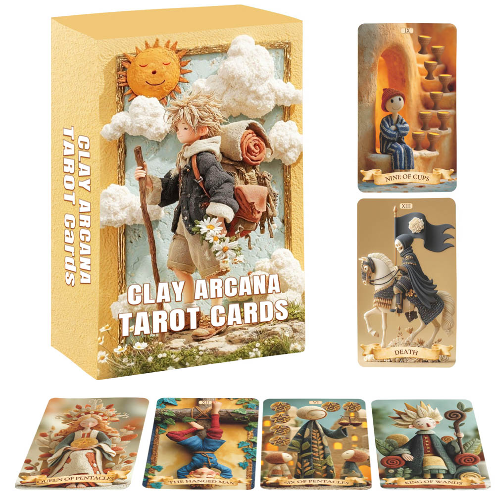 78 Tarot Cards Set, 13x8 Cm Th - огляд і ціна Muddy Puddle Suit