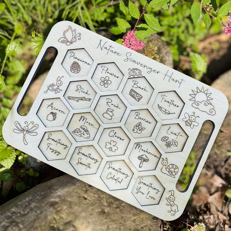 Scavenger Board For Kids Woode - огляд і ціна Kids Outdoor Scavenger Hunt