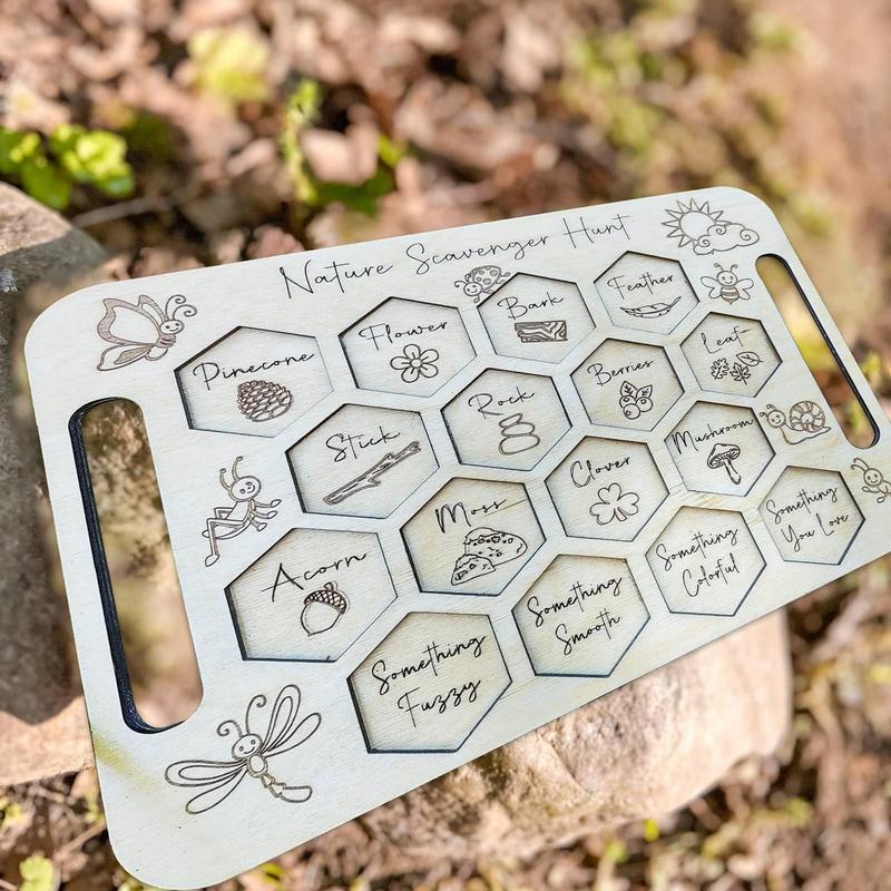 Scavenger Board For Kids Woode - огляд і ціна Kids Outdoor Scavenger Hunt