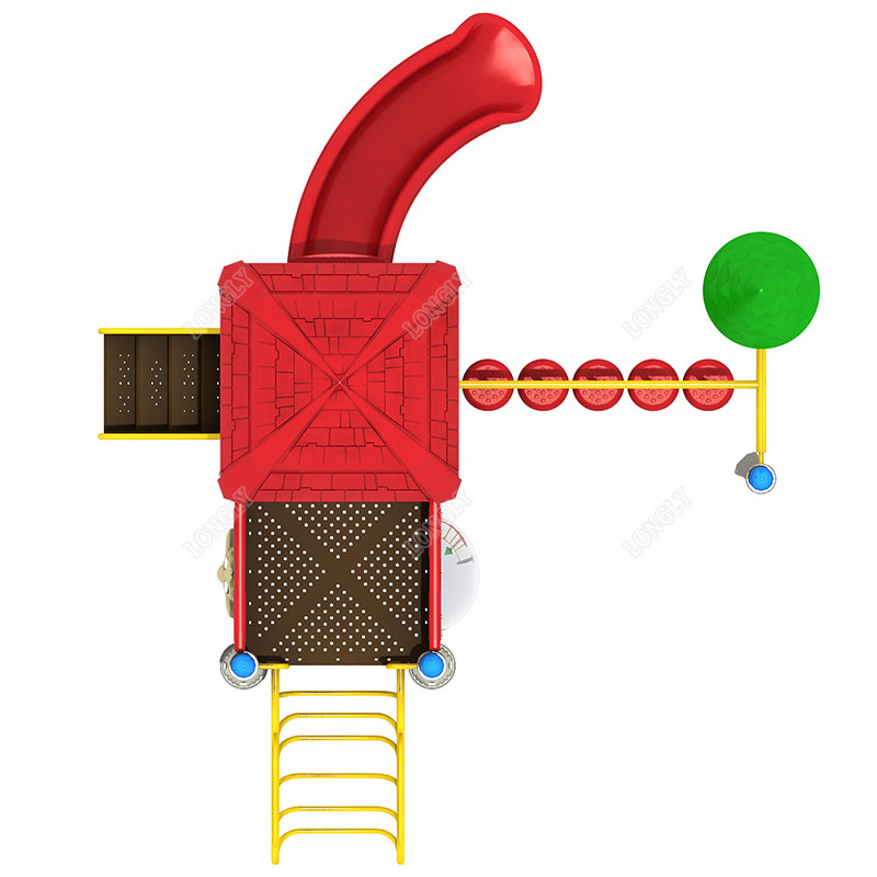 Red Plastic Slide for Kids LLD - огляд і ціна Kids Outdoor Area