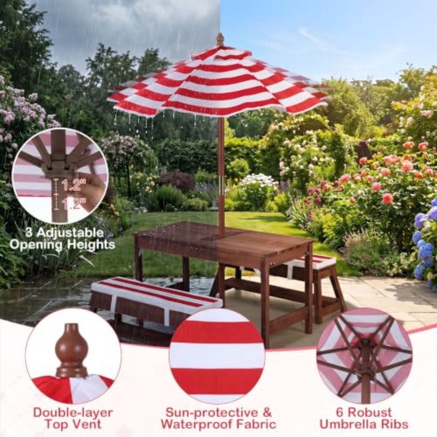 Outdoor kids picnic table for  - огляд і ціна Kids Outdoor Wooden Table