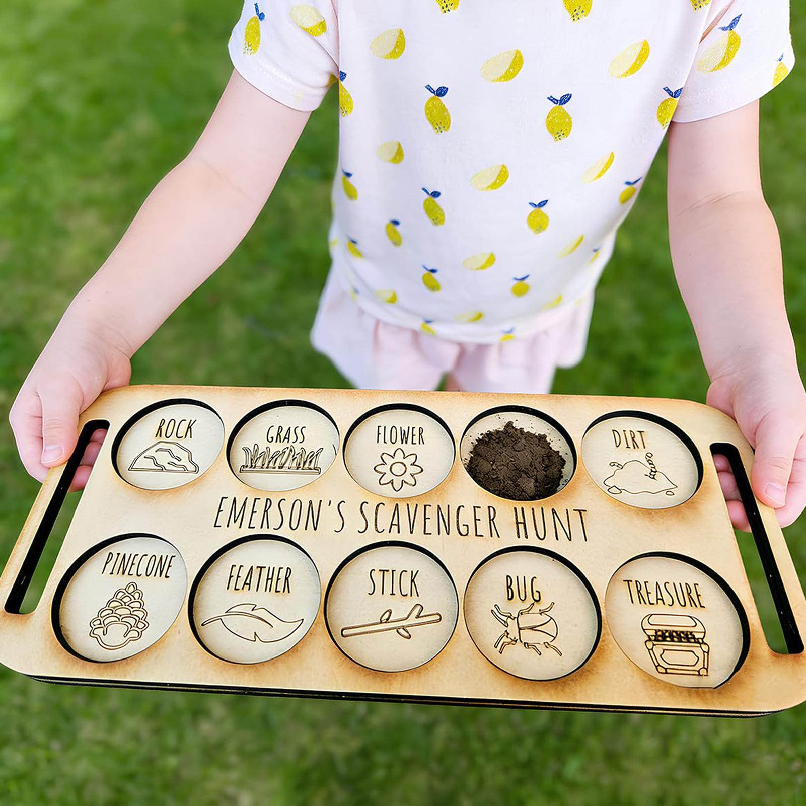 Scavenger Hunt for Kids Wooden - огляд і ціна Kids Outdoor Scavenger Hunt
