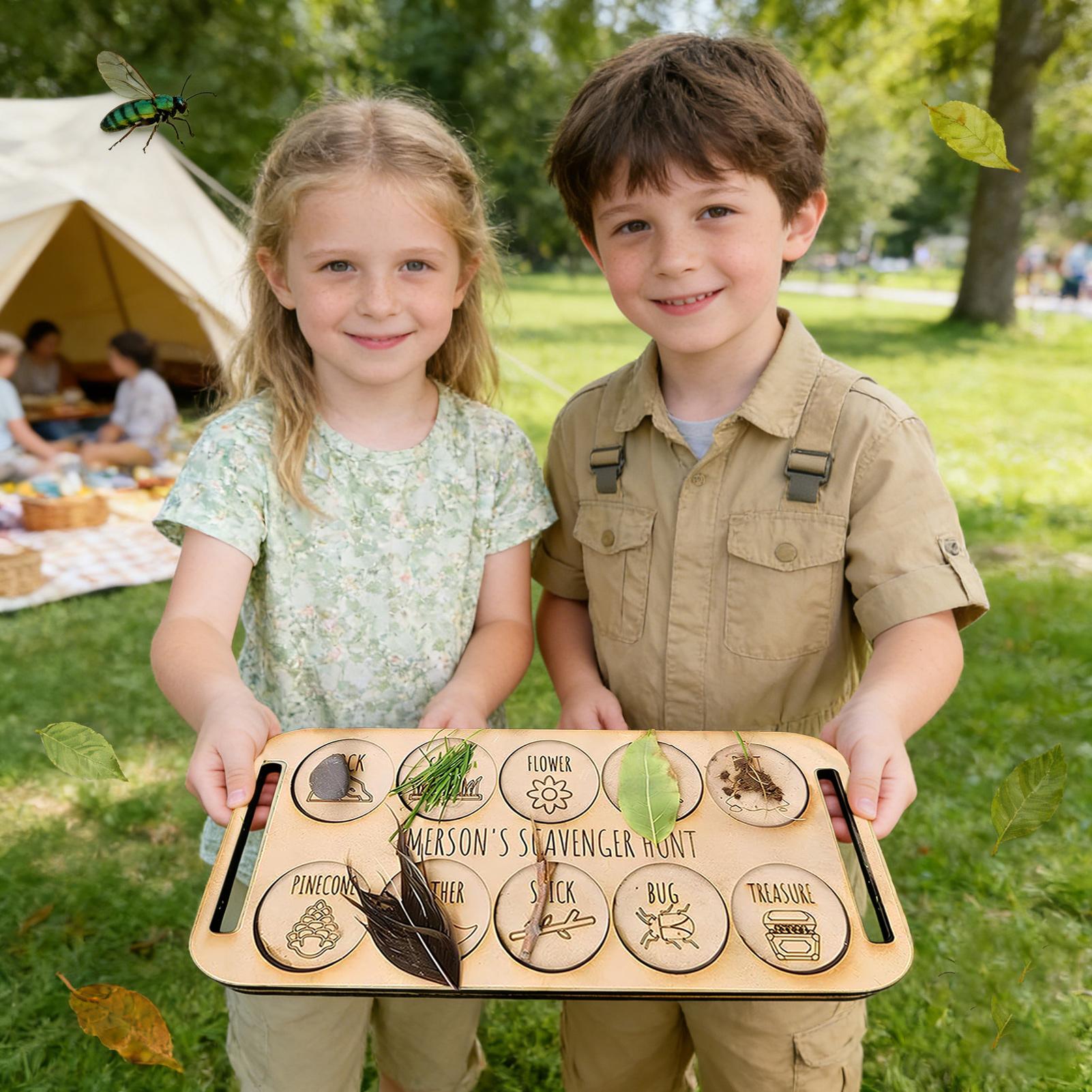 Scavenger Hunt for Kids Wooden - огляд і ціна Kids Outdoor Scavenger Hunt