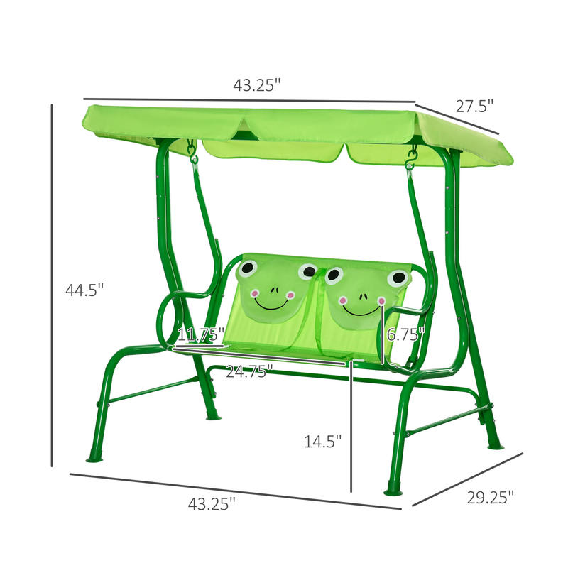 Outsunny Kids Patio Swing, Adj - огляд і ціна Kids Outdoor Swing Chair