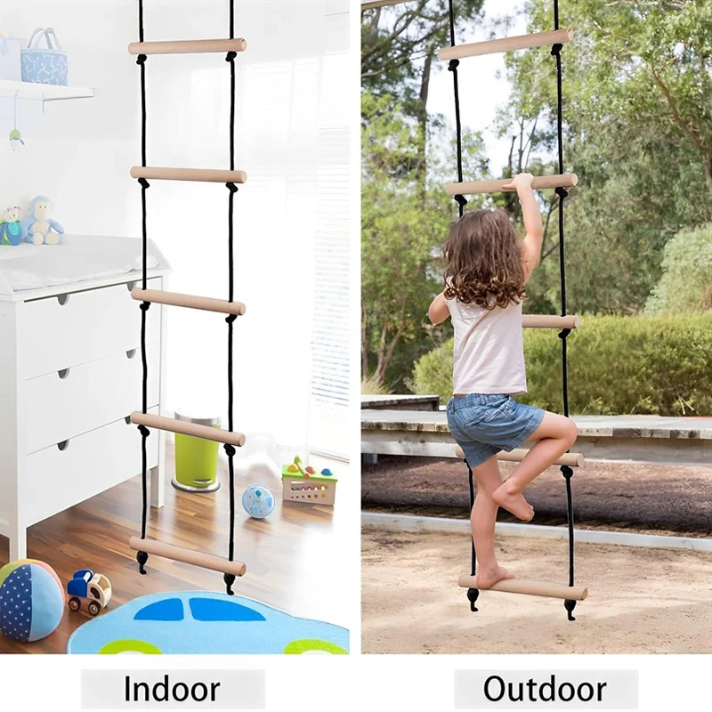 Children Climbing Rope Ladder  - огляд і ціна Kids Outdoor Swing Set
