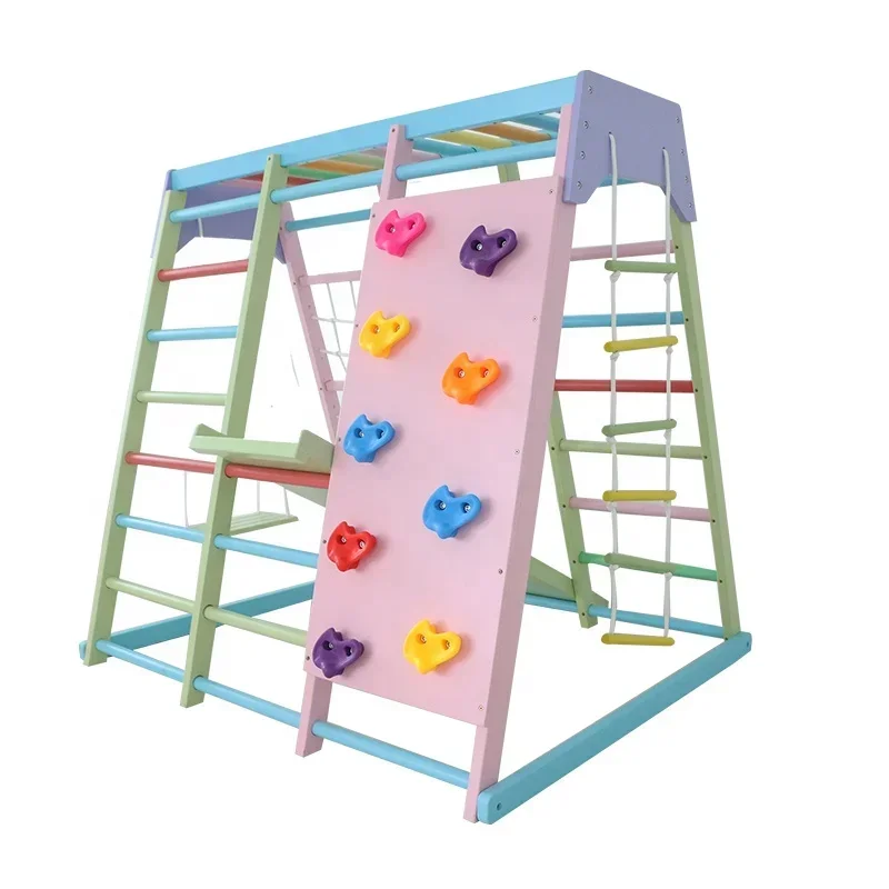 Kids Wooden Climbing Frame Ind - огляд і ціна Kids Outdoor Swing Set