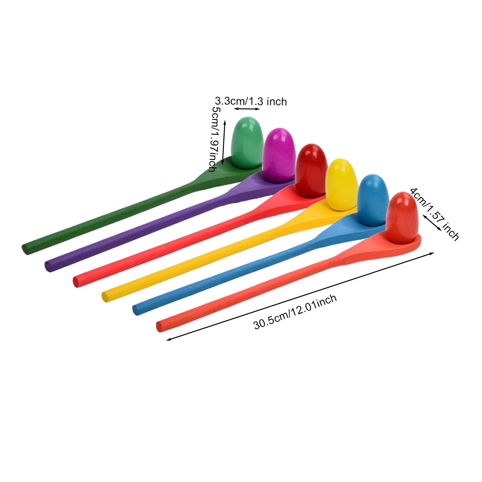 6 Pieces Egg Spoon Race Game H - огляд і ціна Kids Outdoor Education