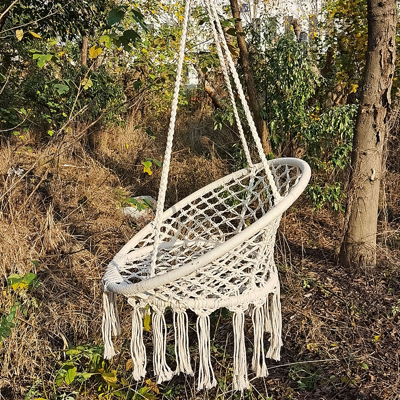2025 Nordic Garden Handmade Kn - огляд і ціна Kids Outdoor Hanging Chair