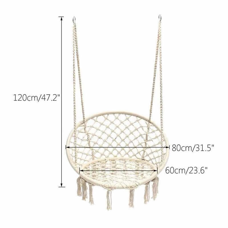 2025 Nordic Garden Handmade Kn - огляд і ціна Kids Outdoor Hanging Chair